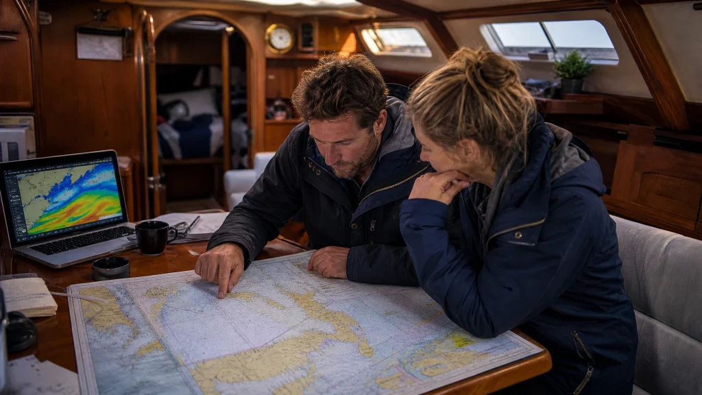 Planification d'une longue traversée à la voile : itinéraire, météo et étapes