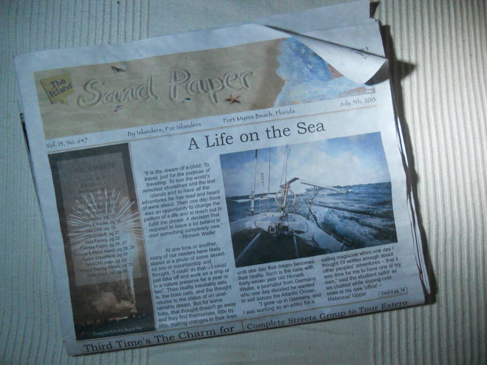 A Life on the Sea - Artikel im Island Sand Paper